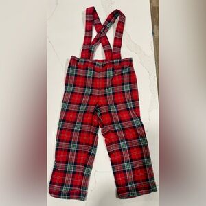 Janie and Jack Baby Tartan Suspender Pant